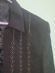 Embellished Black Blazer