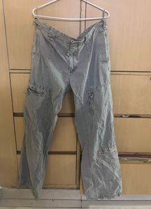Oversize Cargo Grey Color Waist 44”