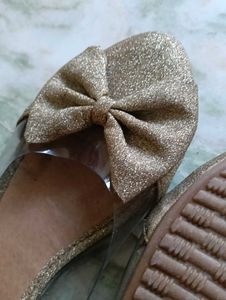 Sparkly Bow Ballet Flats