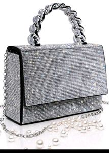 Sparkling Silver Evening Bag