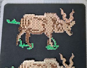 Fully Embroidered Reindeer Cloth Patch Appliques