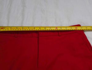 Stradivarius Vibrant Red Trousers