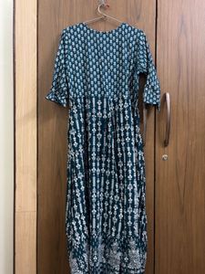 Elegant Teal Embroidered Kurta
