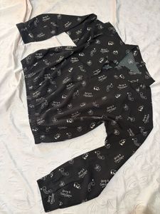 RIO Whimsical Print Button-Up Shirt