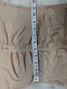H&amp;m Ruched Button-Up Long Sleeve Top