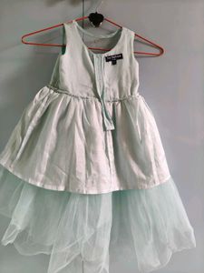 Stunning Blue Tiered Tulle Party Dress