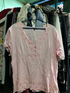 pastel pink top