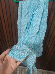 Beautiful Blue &amp; White Dupatta