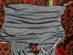 Gray Tube Top