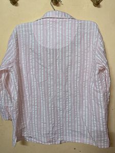 Pink Striped Shirt