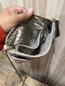 Guess Los Angels Beige Monogram Crossbody Bag
