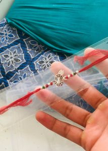 Pure Silver + Thread Rakhi