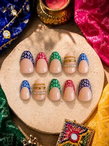 Navratri press-on nails