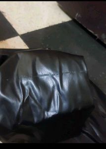 Black Faux Leather Pants