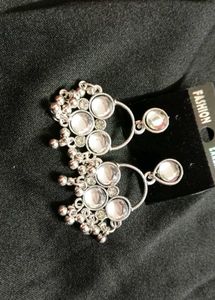 Boho Silver Dangle Earrings