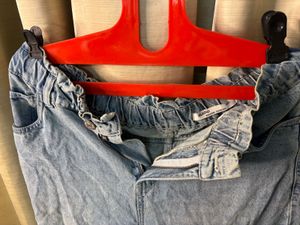 Light Wash Paperbag Waist Jeans