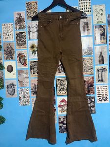 Brown Flared Jeans