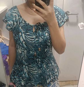 Boho Chic Teal Top