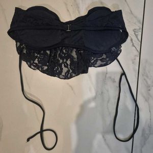 Backless Tie up Lace Top