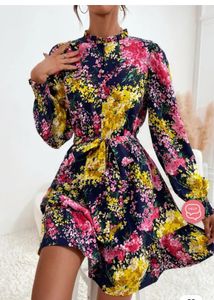 Floral Print Mini Dress