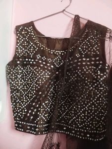 New Elegant Black Sequined Lehenga Choli