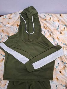 Olive Green Hoodie & Jogger Set