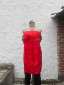 Stunning Red Strapless Dress