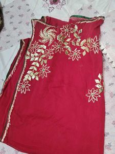 Handmade Gota Patti saree
