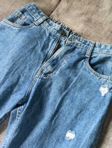 denim striped jean | women