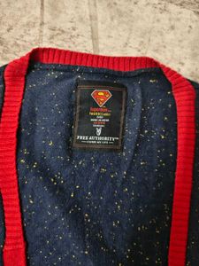 Superman Logo Men Cardigan