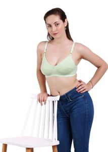 Comfortable Light Green Bra