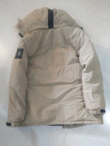 Warm Beige Puffer Winter Jacket