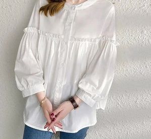 Korean style trendy tunic a3 white