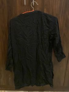Embroidered Black Tunic kurta