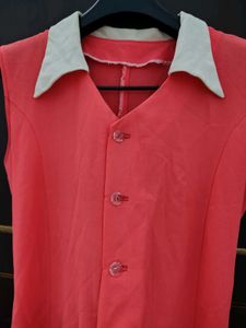 Coral Sleeveless Kurta