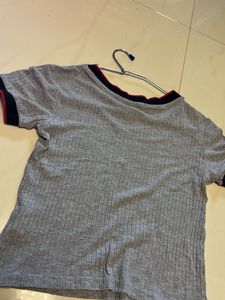 Stylish Ribbed T-Shirt for Women