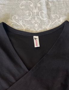 Boho Black wrap up crop top