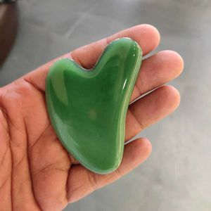 Green Jade Gua Sha Heart