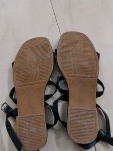 Studded Black Gladiator Sandals