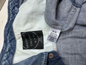 Denim Stone Washed Shirt For Stylish Girls &amp; Boys