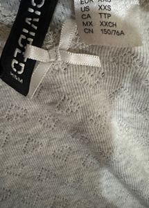 lace trimmed grey heart cami top y2k