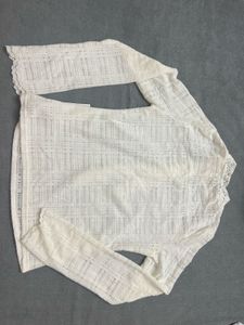 Elegant White Lace Blouse