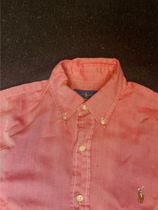 Ralph Lauren Men's Salmon Button-Down Shirt