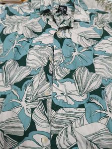 Stylish Leaf Print shirt🫶🏻