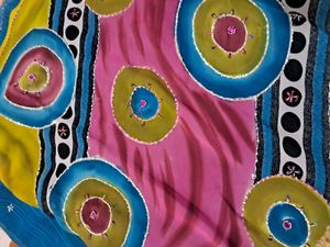 Vibrant Georgette Saree with matching blouse