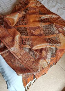 Elegant Paisley Print Scarf