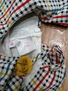 Girls Plaid Romper