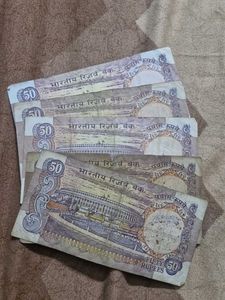 5 pcs Collection of 50 Rupee Notes