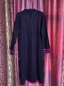 Embroidered Detail Knit Dress