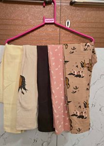 ✅🆓H&M Girls 5 pack printed leggings
